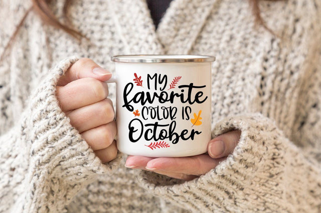 Fall SVG - My Favorite Color Is October SVG Simply Cutz 
