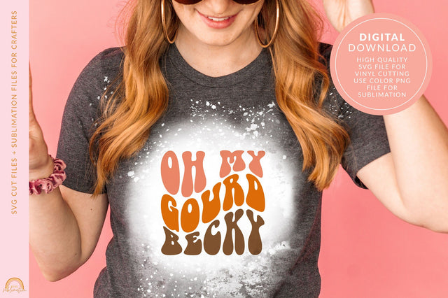 Fall SVG Oh My Gourd Becky Funny SVG for Autumn HM SVG Pixel Sublimation 