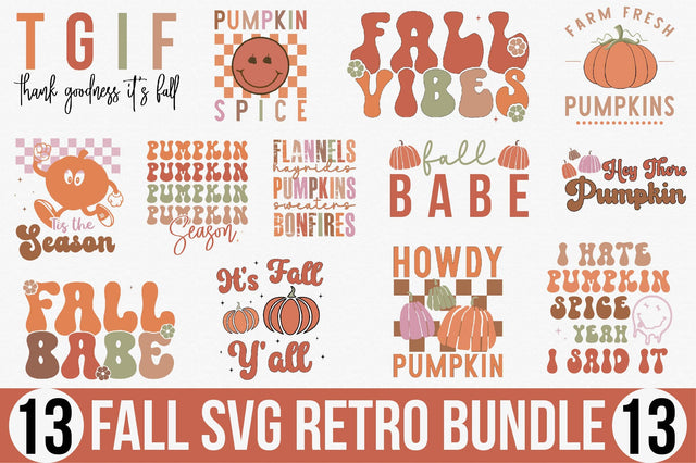Fall SVG Retro Bundle SVG SVGista 