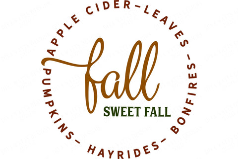 Fall Sweet Fall | Autumn Cutting File | Thanksgiving SVG Diva Watts Designs 