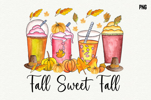 Fall Sweet Fall Coffee Sublimation SVG fokiira 