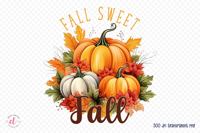 Fall Sweet Fall | Fall Sublimation Design Sublimation CraftLabSVG 