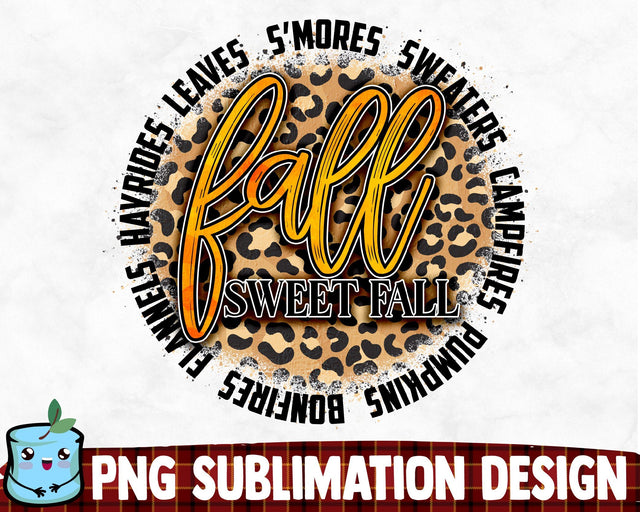 Fall Sweet Fall Sublimation Design Sublimation MintyMarshmallows 