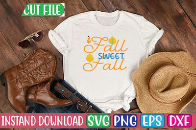 Fall Sweet Fall SVG Cut File SVGs, Quotes and Sayings, Food & Drink, Holiday,On Sale, SVG Studio Innate 