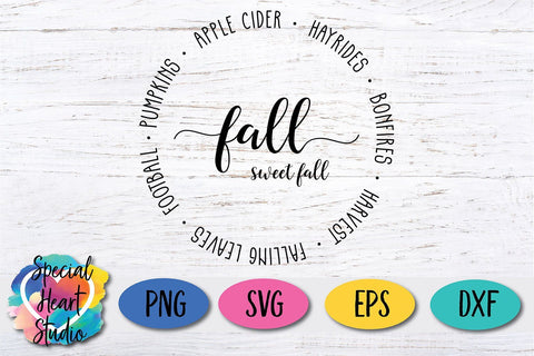 Fall Sweet Fall SVG Special Heart Studio 