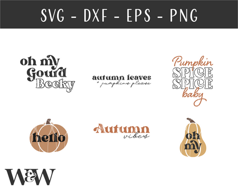 Fall T-Shirt SVG Bundle | Fall SVG Bundle SVG Wood And Walt 