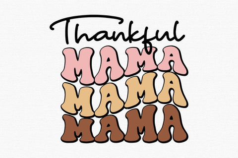 Fall Thankful Mama Design SVG designartist 