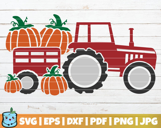 Fall Tractor SVG MintyMarshmallows 