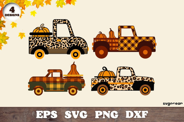 Fall Truck Keychain Svg Bundle | Leopard | Autumn Svg SVG SvgOcean 