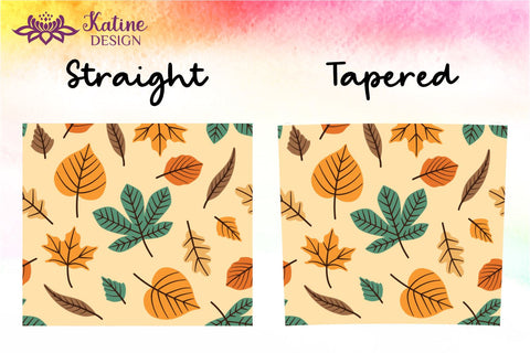 Fall Tumbler, Autumn Tumbler, Leaves tumbler, Autumn Vibes, Fall vibes, Floral tumbler, Tumbler Bundle for 20 oz Skinny Sublimation Wrap Design. Straight and Tapered PNG file Sublimation KatineDesign 