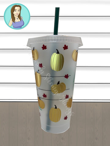 Fall Tumbler Wrap ideal for Starbucks Tumblers SVG Awesomely Strange Designs 