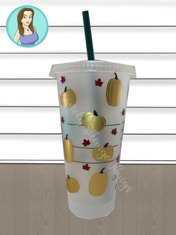 Fall Tumbler Wrap ideal for Starbucks Tumblers SVG Awesomely Strange Designs 