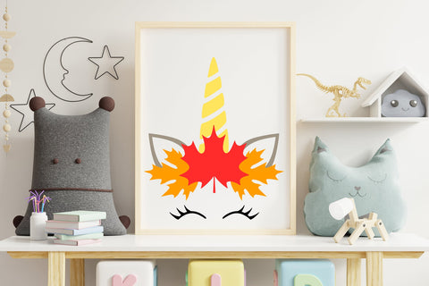 Fall unicorn svg files for cricut. Unicorn pumpkin face png. SVG Digital Rainbow Shop 