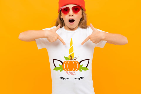 Fall unicorn svg files for cricut. Unicorn pumpkin face png. SVG Digital Rainbow Shop 