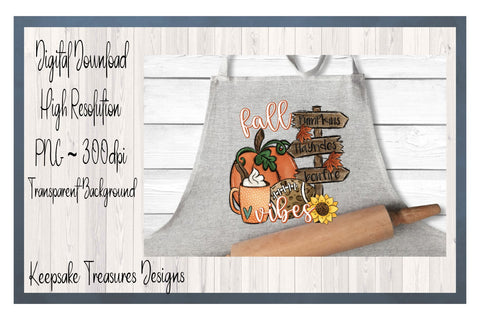 Fall Vibes, Hand Drawn Sublimation PNG Sublimation Keepsake Treasures Designs LLC. 