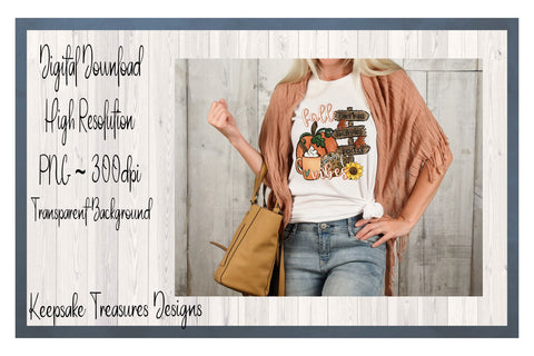 Fall Vibes, Hand Drawn Sublimation PNG Sublimation Keepsake Treasures Designs LLC. 