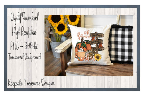Fall Vibes, Hand Drawn Sublimation PNG Sublimation Keepsake Treasures Designs LLC. 