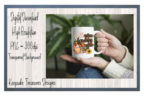 Fall Vibes, Hand Drawn Sublimation PNG Sublimation Keepsake Treasures Designs LLC. 