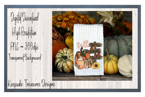 Fall Vibes, Hand Drawn Sublimation PNG Sublimation Keepsake Treasures Designs LLC. 
