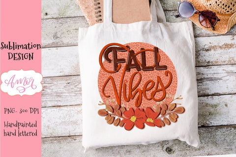 Fall vibes Sublimation design for T-shirts Sublimation Amorclipart 