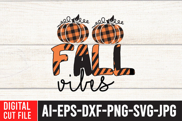 Fall Vibes Sublimation Design Sublimation BlackCatsMedia 