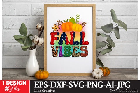 Fall Vibes Sublimation PNG Design Sublimation Insomnia Std 