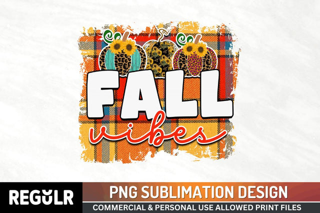 Fall vibes Sublimation PNG, Vintage Autumn Sublimation Design Sublimation Regulrcrative 