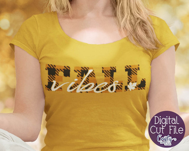 Fall Vibes Svg - Autumn Cut File SVG Crafty Mama Studios 
