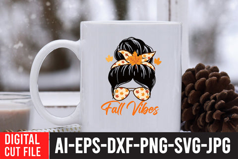 Fall Vibes SVG Cut File , Fall SVG Bundle SVG BlackCatsMedia 