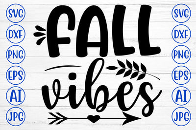 FALL VIBES SVG Cut File SVG Syaman 