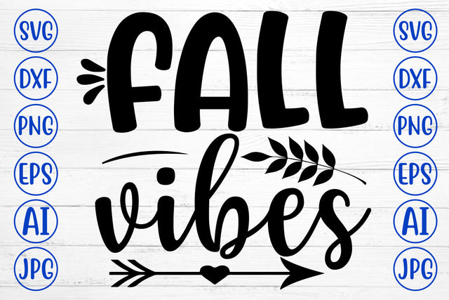 FALL VIBES SVG Cut File SVG Syaman 