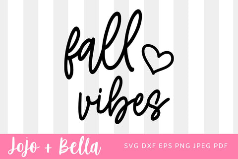 Fall Vibes SVG, Fall Leaves Svg, Fall Leaf Svg, Fall Leaves Png, Autumn Svg files for Cricut, Silhouette, Sublimation Hello Fall SVG SVG Jojo&Bella 