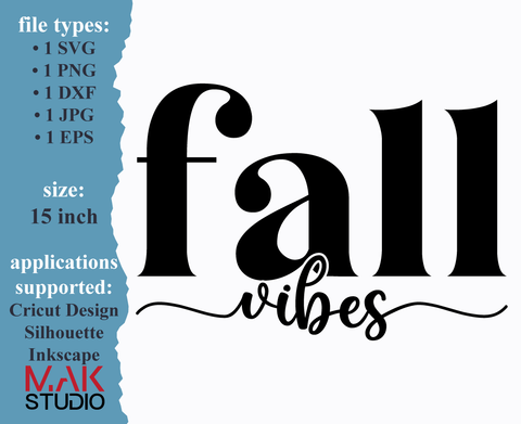 Fall vibes svg, Fall vibes svg file, Fall svg, Halloween svg SVG MAKStudion 