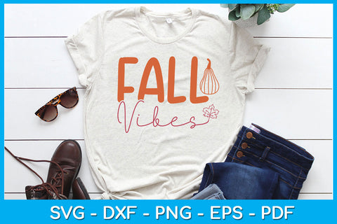 Fall Vibes SVG PNG PDF Cut File SVG Creativedesigntee 