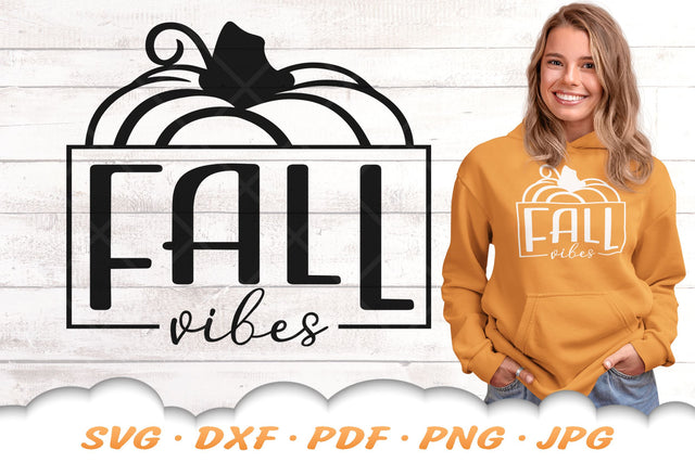 Fall Vibes SVG | Pumpkin SVG | Fall SVG SVG Cloud9Design 