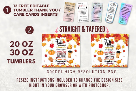 Fall Vibes Tumbler PNG, Autumn Tumbler Sublimation Design, Falling Leaves 20oz Skinny Tumbler Design PNG, Autumn Vibes, Thanksgiving Sublimation TumblersByPhill 