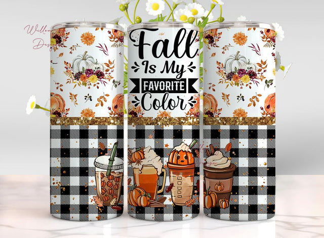 Fall Vibes Tumbler PNG, Autumn Tumbler Sublimation Design, Hello Fall 20oz Skinny Tumbler Design PNG, Autumn Vibes, Thanksgiving Sublimation WillowSageDesign 