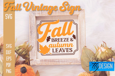 Fall Vintage Sign SVG Design | Funny Quotes SVG SVG Fly Design 