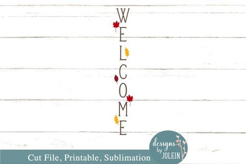 Fall Welcome Sign SVG Designs by Jolein 