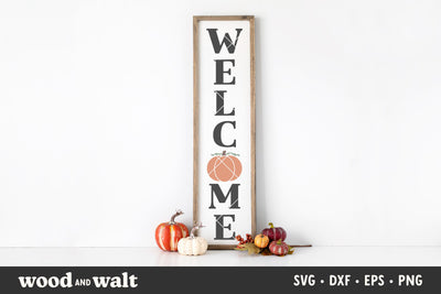 Fall Welcome Sign SVG | Fall Porch Sign SVG SVG Wood And Walt 