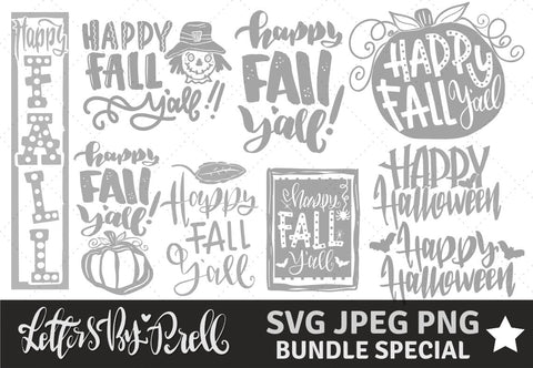 Fall Winter Designs - 100 Bundle Set SVG Letters By Prell 