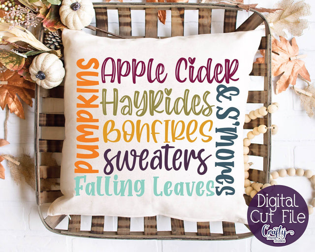 Fall Word Art Svg - Fall Svg - Pumpkin Svg SVG Crafty Mama Studios 