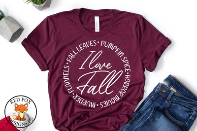 Fall Words Pumpkin Horror Movies Leaves | Fall | SVG PNG DXF SVG RedFoxDesignsUS 
