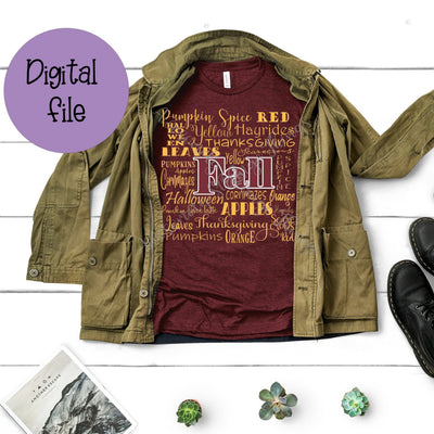 Fall Words SVG Awesomely Strange Designs 