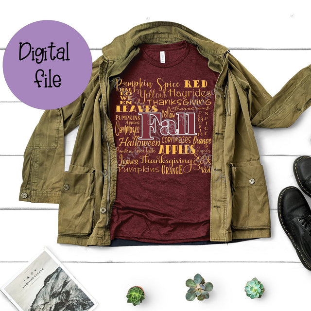 Fall Words SVG Awesomely Strange Designs 