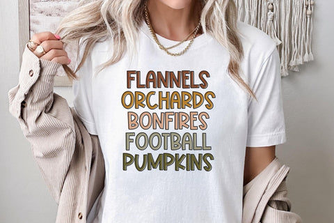 Fall Words SVG, Fall PNG, Autumn Tshirt Design SVG Designing Digitals 