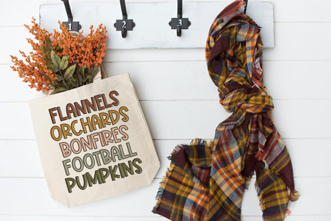 Fall Words SVG, Fall PNG, Autumn Tshirt Design SVG Designing Digitals 