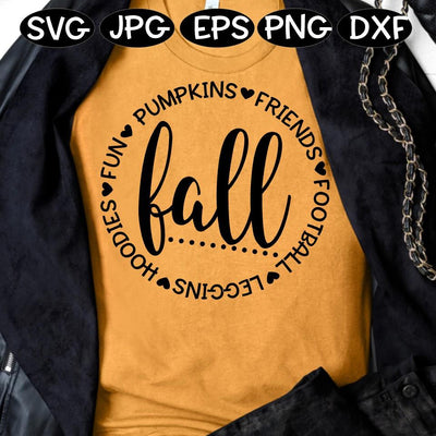 Fall Words - SVG PNG DXF EPS SVG On the Beach Boutique 