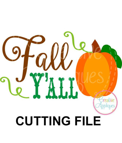 Fall Y'all Cut File Creative Appliques 