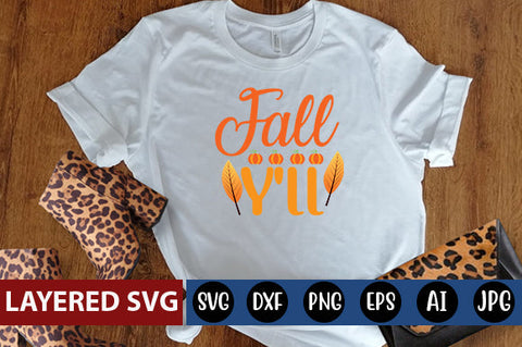 fall y'll svg cute file SVG Blessedprint 